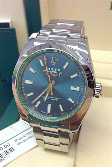 rolex milgauss green sapphire replica